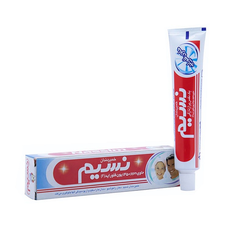 خمیر دندان نسیم مدل Feluoride Protection مقدار ۸۰ گرم