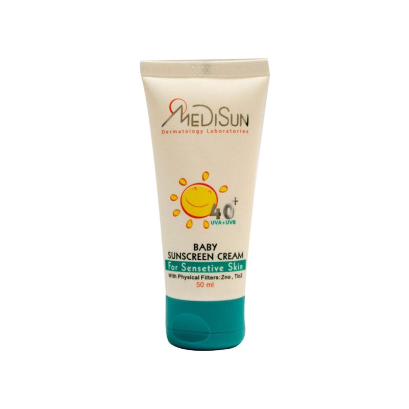 کرم ضد آفتاب کودک مدیسان +SPF40 مناسب پوست حساس 50 میلی لیتر