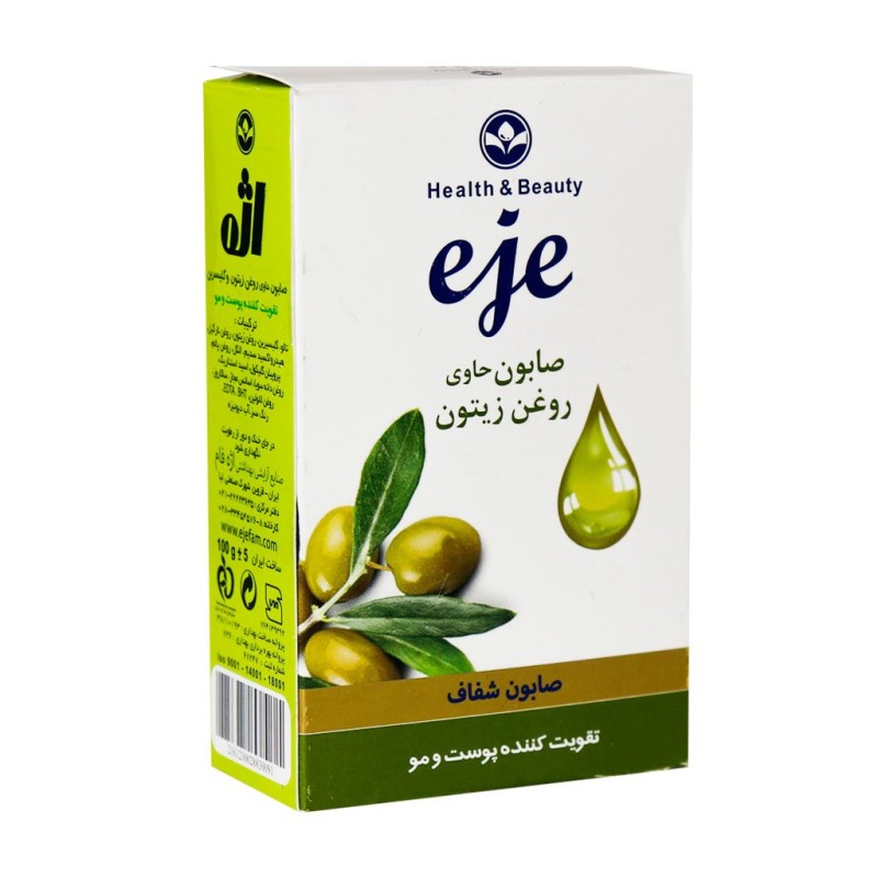 صابون روغن زیتون اژه تقویت کننده پوست و مو 100 گرم